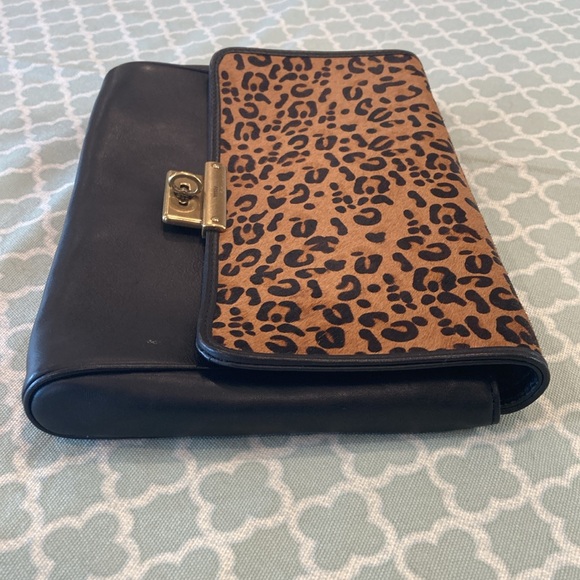 Fossil Leopard Calf Hair Wristlet Clutch - Picture 4 of 10